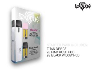 titan device 2g pink kush pod + black widow pod