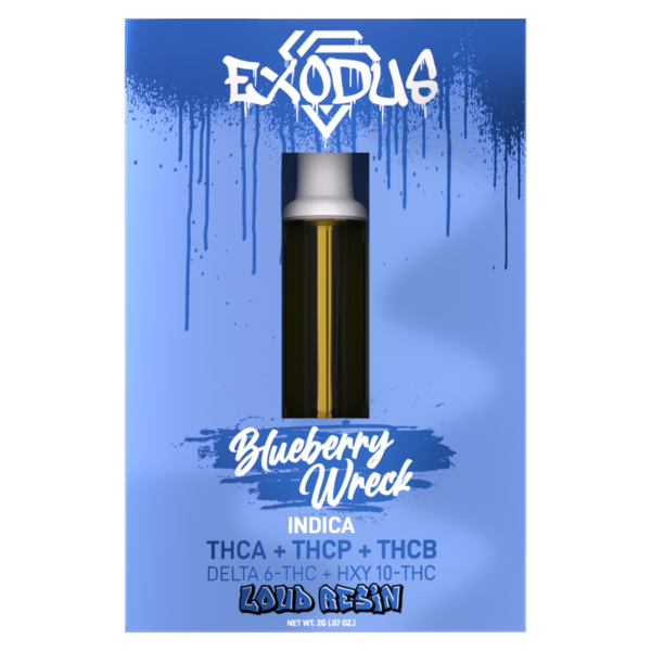 Blueberry Wreck 2G cartridge- Zooted Zeries by exodus