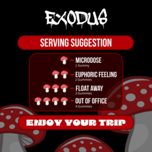 Exodus Mushy Drops Serving Suggestion