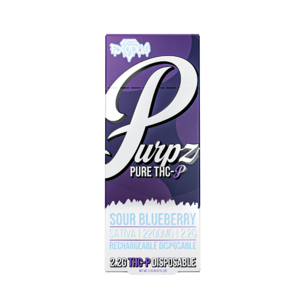 Sour Blue Berries Purpz Pure THC-P Disposable 2.2g